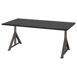 IKEA IDÅSEN(592.810.36) стол письменный, черный / темно-серый