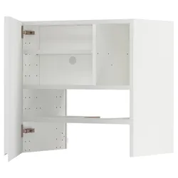 IKEA METOD(395.053.39) шафа з витяжкою та полицею/дверями, білий/Voxtorp глянсовий/білий