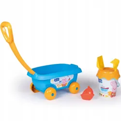 Візок Smoby з відром та аксесуарами для піску у вигляді свинки Пеппи