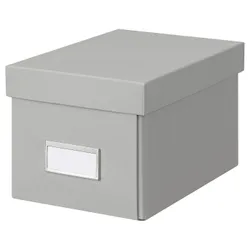 IKEA HOVKRATS(105.486.88) контейнер с крышкой, светло-серый