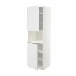 IKEA METOD(894.581.04) шестой высокий микро 2д/половина, белый/Стенсунд белый