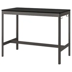 IKEA IDÅSEN(893.958.85) стіл, чорний / темно-сірий