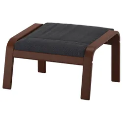 IKEA POÄNG (491.978.73) підставка для ніг, коричневий / Хіларед антрацит