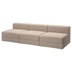 IKEA JÄTTEBO(694.850.85) 4,5-местный модульный диван, Самсала серый/бежевый