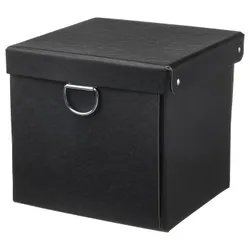 IKEA NIMM (405.200.51) контейнер з кришкою, чорний