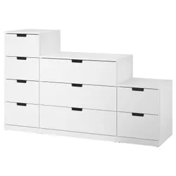IKEA NORDLI (192.480.15) комод, 9 ящиків, білий