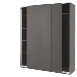 IKEA PAX / HASVIK(994.359.80) гардероб, темно-сірий/темно-сірий