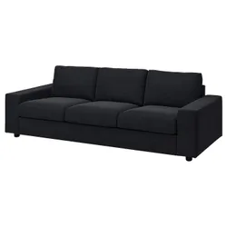 IKEA VIMLE(194.014.70) 3-місний диван, з широкими підлокітниками / Saxemara чорно-синій