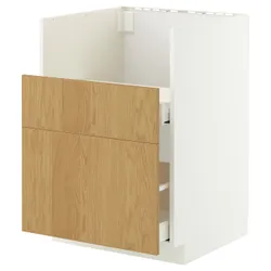 IKEA METOD / MAXIMERA(296.010.58) Кабінет ZL під високими, Білий/Сінарп навколо дуба