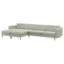 IKEA LANDSKRONA (392.699.93) 5-місний диван, з шезлонгами / Гуннаред салатовий / дерев