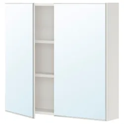 IKEA ENHET(193.236.89) шкаф с зеркалом и дверью, белый