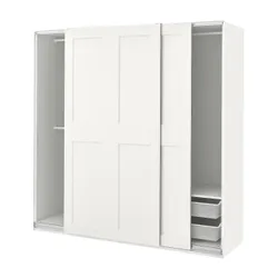 IKEA PAX / GRIMO(394.329.70) комбінований гардероб, білий/білий