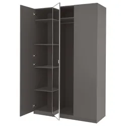 IKEA PAX / FORSAND/ÅHEIM(394.298.21) Гардеробная комбинация, темно-серый/зеркальный