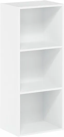 Коллекция VASAGLE CUSTOS LBC523W01 Книжный шкаф, 3 яруса, полка для хранения, полка-витрина, открытые отделения, 24 x 20 x 94,8
