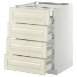 IKEA METOD / MAXIMERA(799.133.64) sz stj 4fr / 2n / 3wd, білий / Bodbyn крем