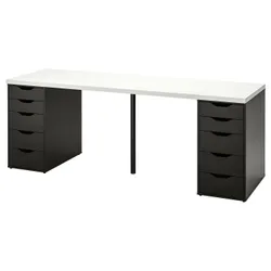 IKEA LAGKAPTEN / ALEX(994.176.22) стіл, Білий/Чарнібрюз