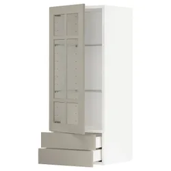 IKEA METOD / MAXIMERA(094.624.40) sza w wrzdrz / 2 szu, білий / Stensund beige