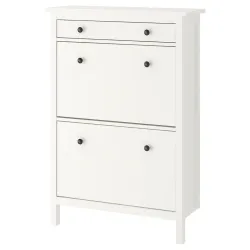 IKEA HEMNES (201.695.59) Шафа для взуття/Взуттєва шафа з 2 відділеннями, білий, 89 x 127 см
