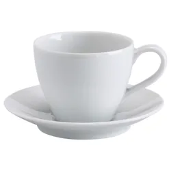 IKEA VARDERA (602.774.63) Чашка кофейная с блюдцем, белый