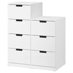 IKEA NORDLI(092.480.06) комод, 7 ящиків, білий