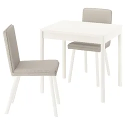 IKEA TONSTAD / TONSTAD(595.965.88) Стол и 2 стула, сливки/фридтуна легкий бежевый крем