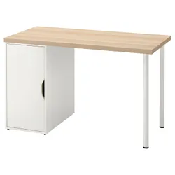 IKEA LAGKAPTEN / ALEX(695.214.46) письмовий стіл, біла пляма/імітація дуб білий