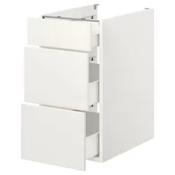 IKEA ENHET(093.209.69) нижний шкаф / 3 ящика, белый