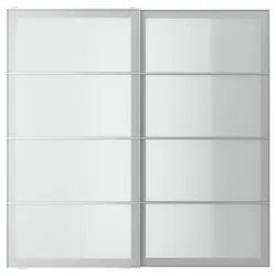 IKEA SVARTISDAL(294.397.93) Розсувні двері, імітація білого паперу