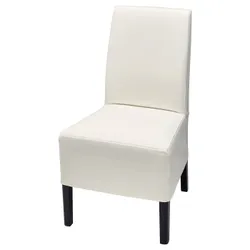 IKEA BERGMUND(293.843.14) крісло середньої довжини чохла, чорний / Inseros білий