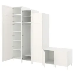 IKEA PLATSA (794.243.22) шкаф с 9 дверьми, белый Саннидал / белый