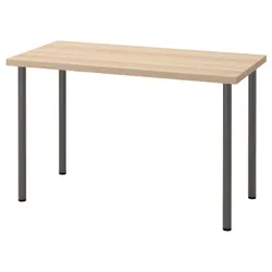 IKEA LAGKAPTEN / ADILS(994.168.87) стол письменный, под белый/темно-серый мореный дуб