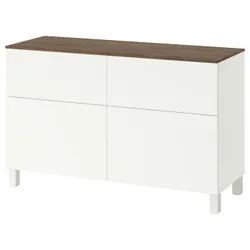 IKEA BESTÅ(296.029.15) Комбинация стеллажей с DRZW/DRAF, Biały/Lappviken/Stubbarp White