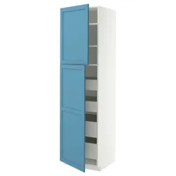 IKEA METOD / MAXIMERA(996.009.08) Шкаф 2 -й двери/4szufl, Biały/Lerhyttan Blue