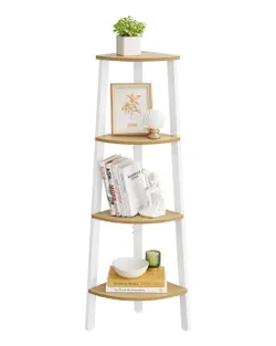 Угловая полка с 4 полками Light Oak 125 см
