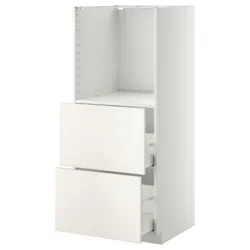 IKEA METOD / MAXIMERA (390.202.38) первая высота / 2, белый / Веддинге белый