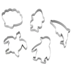IKEA BLÅVINGAD(805.265.03) глиняні форми, 5 шт., срібло