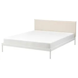IKEA KLEPPSTAD (004.926.77) корпус кровати, белый / Виссле бежевый