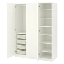 IKEA PAX(492.464.68) гардероб, белый / Форсанд белый