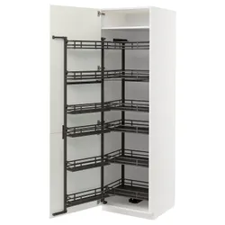 IKEA METOD(394.719.66) висока шафа з висувною коморою, білий/Havstorp бежевий