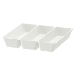 IKEA UPPDATERA  Поднос / подставка для столовых приборов, белый (704.600.17)
