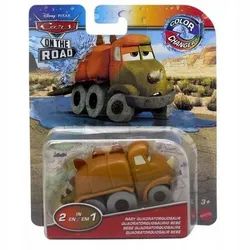 Автомобиль Disney Cars 1:55 с изменяющимся цветом, QUADRATORQUOSAUR HMD68