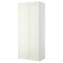 IKEA PAX(499.046.34) Шафа / 2 двері, білий / Бергсбо білий