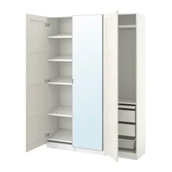 IKEA PAX / BERGSBO/ÅHEIM(193.361.73) комбінований гардероб, білий/дзеркало