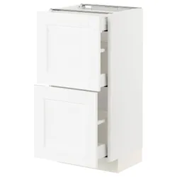 IKEA METOD / MAXIMERA(794.734.40) 2-местный / 3-местный шкаф stj, Enköping белый / под белое дерево