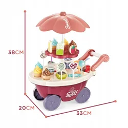 Игрушечная тележка с мороженым 3в1 Kitchen Shop Woopie Интерактивные игрушки для детей от 3 лет