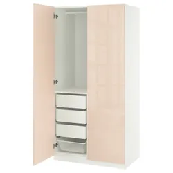IKEA PAX / FARDAL(695.908.02) Комбинация гардероба, Белый/свет -оранж