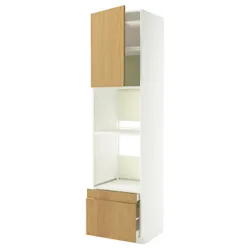 IKEA METOD / MAXIMERA(496.017.12) W Pie Pie/Pie Kom Dr/2 SOW, Білий/Сінарп навколо дуба