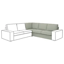 IKEA KIVIK(794.900.48) кутова секція, Gunnared світло-зелений