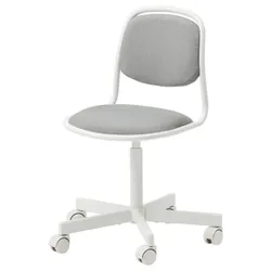 IKEA ÖRFJÄLL Дитячий стілець робочий, білий / Виссле світло-сірий (105.018.84)