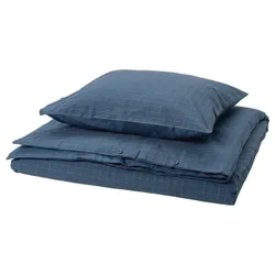 IKEA DOFTAKLEJA(506.005.99) воздуховоды и наволочка, Яновный синий/светло -коричневый
